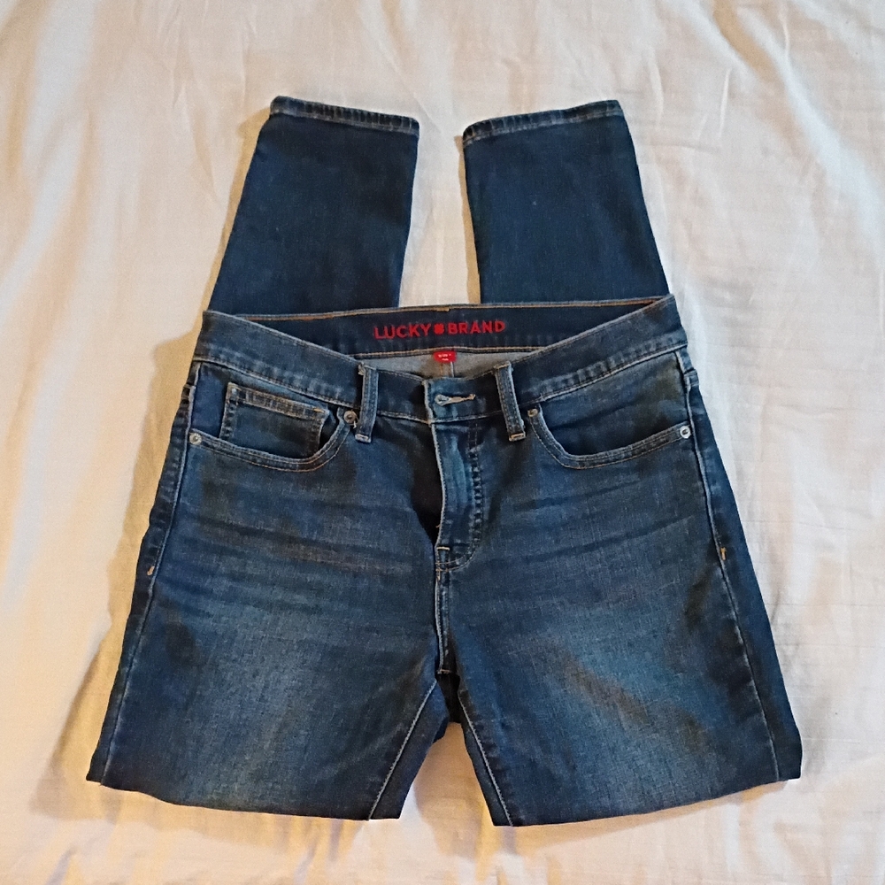 Lucky Brand Women's Dark Blue Straight Leg Jeans
